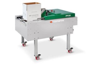 Pusiau automatinis kartoninių dėžių formavimo įrenginys Comarme PP08 Pusiau automatinis kartoninių dėžių formavimo įrenginys Comarme PP08